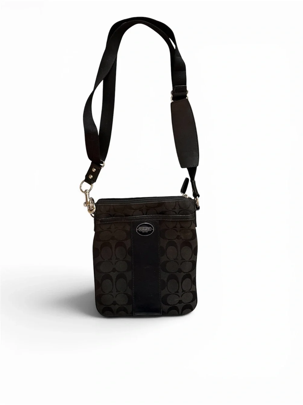 Coach Crossbody Bag – Signature Print- Compact 9